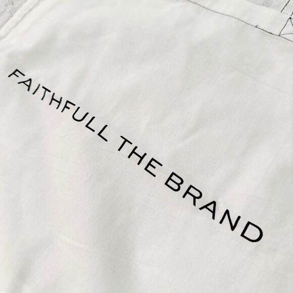 Faithful The Brand Spell Out Linen Canvas Tote Bag - Picture 3 of 7